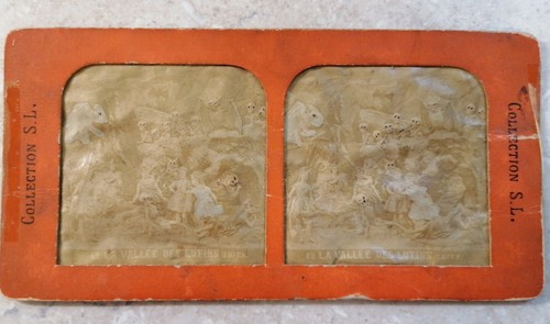 Diableries TEJIDO FRANCÉS col LA VALLEE LUTINES Esqueletos Stereoview Diablo 1860 - Imagen 4 de 5