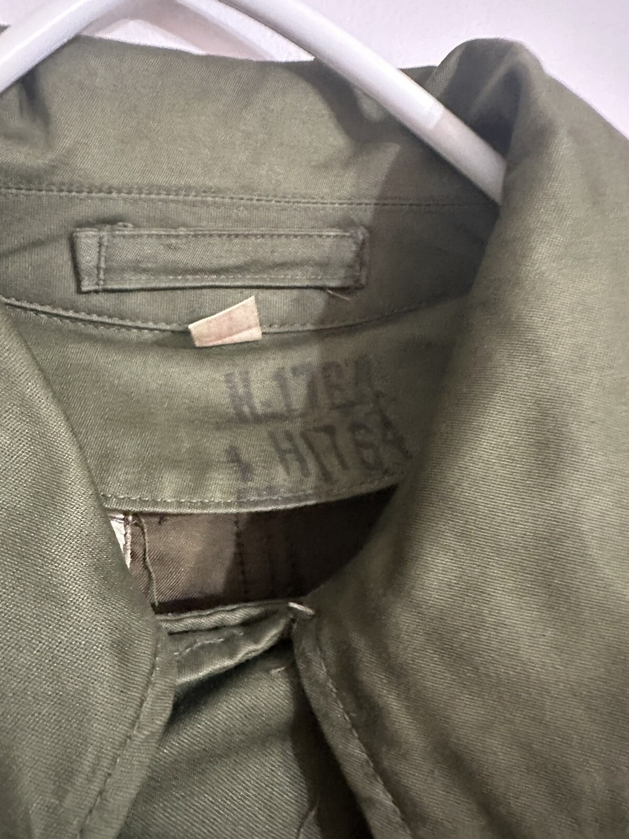 WWII US Army Cotton Trench Coat w/Wool Liner NOS. RE. 21676 Sz