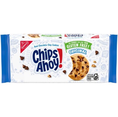   New Nabisco CHIPS AHOY! CHEWY Chocolate Chip Gluten Free Cookies 13oz