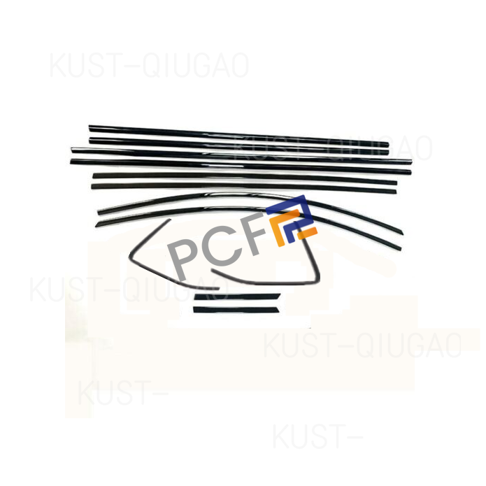 For Nissan Rogue 2021-2023 Black Accessories Car Window Strip Cover Trim