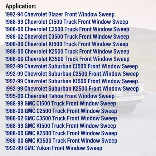 For Chevy Truck Inner & Outer Window Sweep Felt Seal Weatherstrip 4 Pc Kit Set - Bild 2 von 24