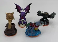 Lot of 4 Skylander Figures - Zap Cynder Prism & Catapult - Free Shipping