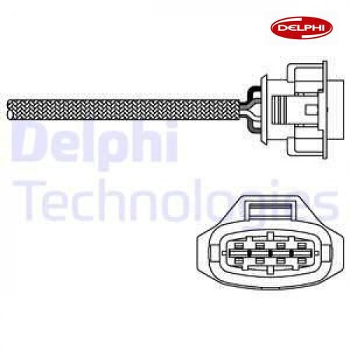 Lambdasonde Delphi ES10790-12B1 FüR Opel Combo Tour-image