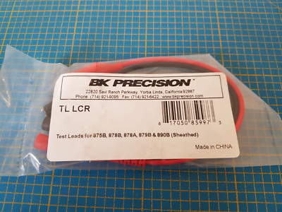 B&K PRECISION TL LCR Test Lead Set, 4mm Banana Plug, Shrouded, Alligator Clip, B