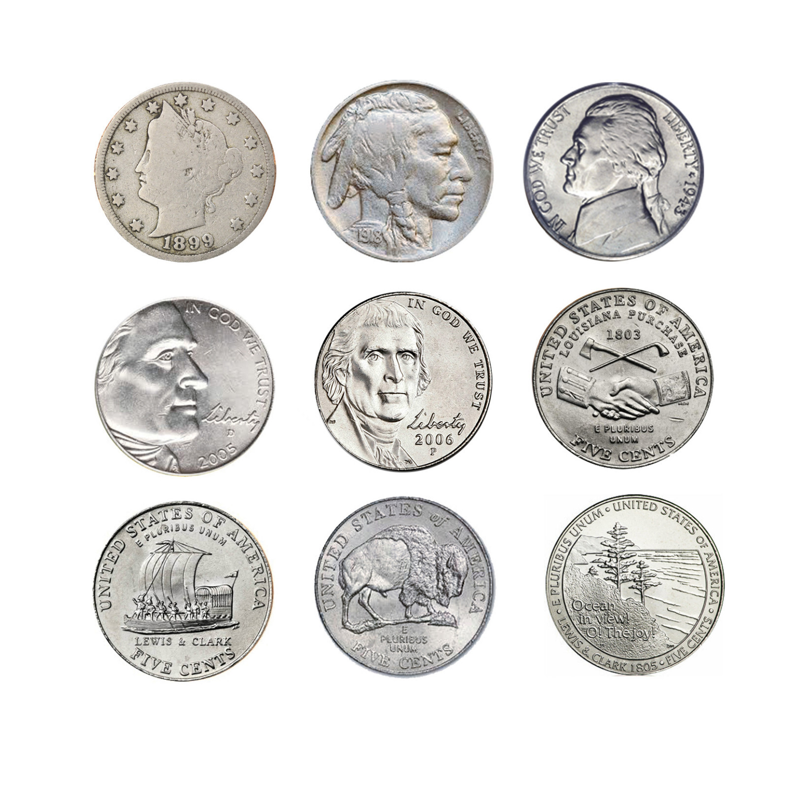 NEW American Coin Treasures Three Centuries of U.S. Pennies & Nickels ...