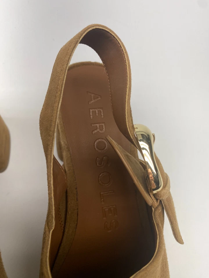 Zueco de plataforma Sumari marrón Aerosoles para mujer talla 9,5 Foto 3 de 4