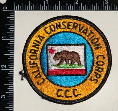 VINTAGE California Conservation Corps CCC SMALLER Patch | eBay