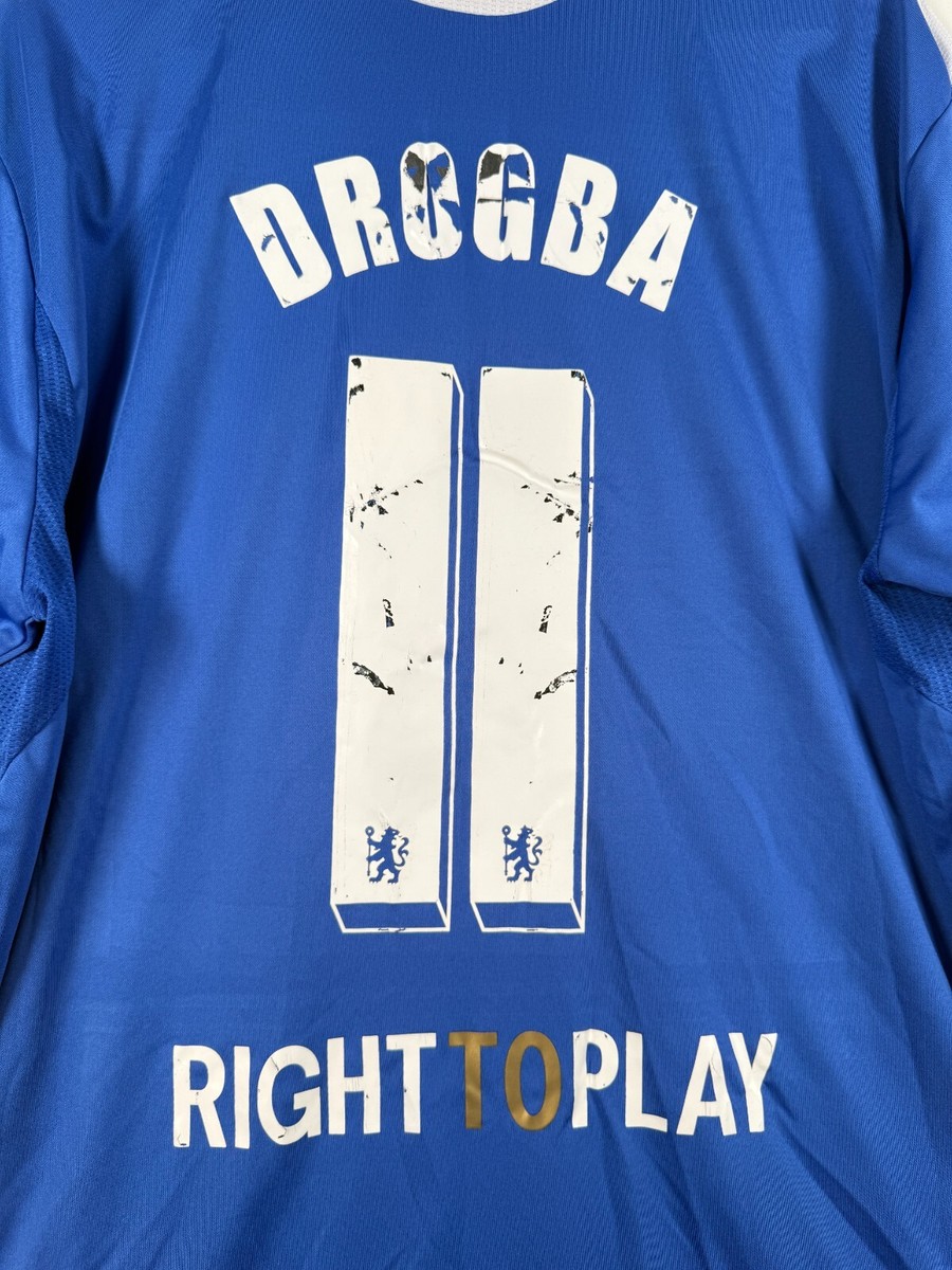 Chelsea FC Drogba 11番シャツ 2006-08 Chelsea Home Shirt Drogba #11 - 7/10 - (L)