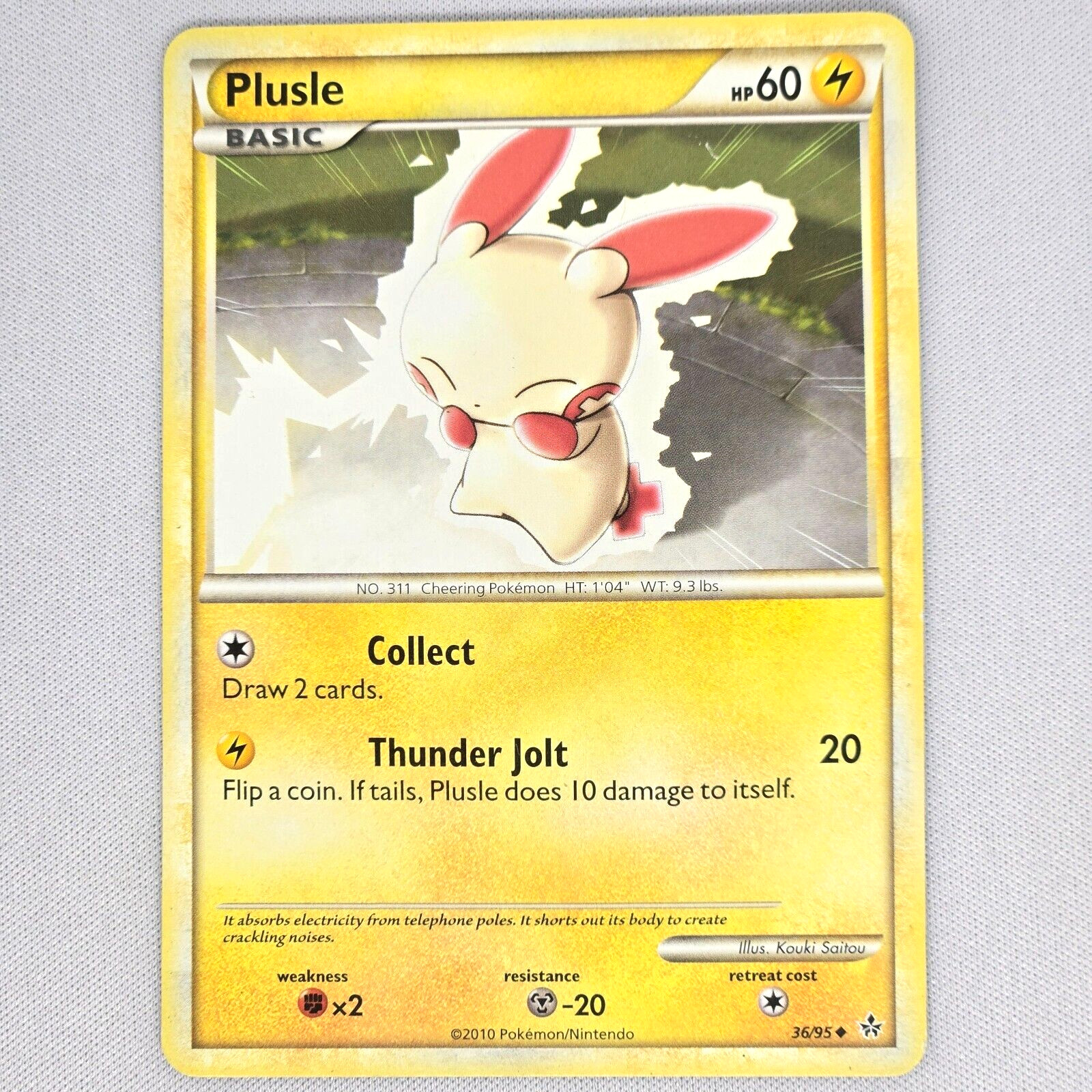Plusle 36/95 Unleashed Regular Uncommon Pokemon Card TCG English LP