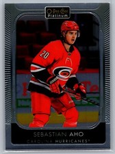 2021-22 O-Pee-Chee Platinum #12 Sebastian Aho Carolina Hurricanes
