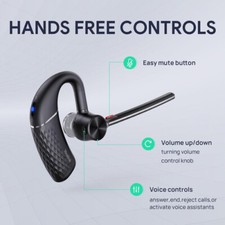 Headset, Ear Mounted USB Laptop Earphone Ear Hook USB Computer Notebook Headset Headphone Computer Notebook Accessory Microphone Line Controls