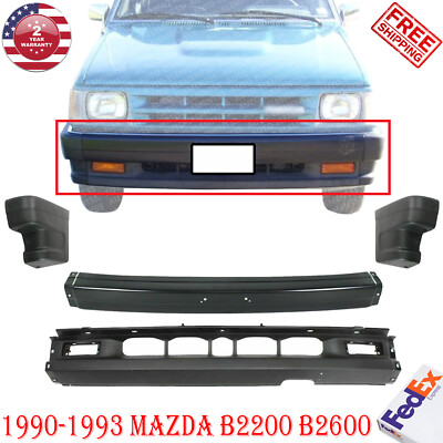 Front Bumper + Valance + End Caps For 1990-1993 Mazda B2200 B2600