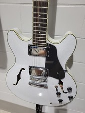 Alvarez Aat33 Hollow Body Electric Custom Painted Funfetti Multi Small Flake