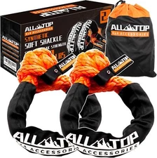 Synthetic Soft Shackle Rope 1/2in x 22in (48300Lbs Max Break) UHMWPE Recovery To