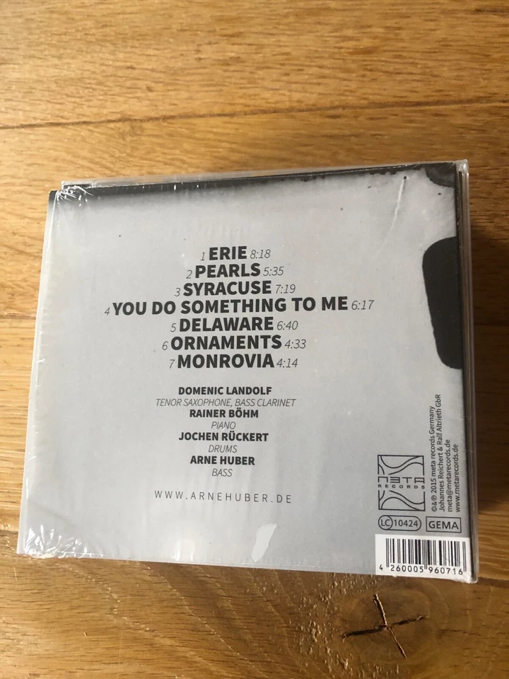 ARNE HUBER QUARTET - PEARLS, JAZZ, META RECORDS CD CARDSLEEVE - Bild 2 von 2