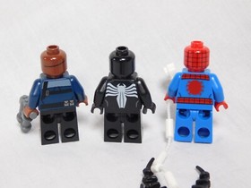 Lego Marvel Super Heroes 76004 Minifigures - Nick Fury - Spider-Man - Venom