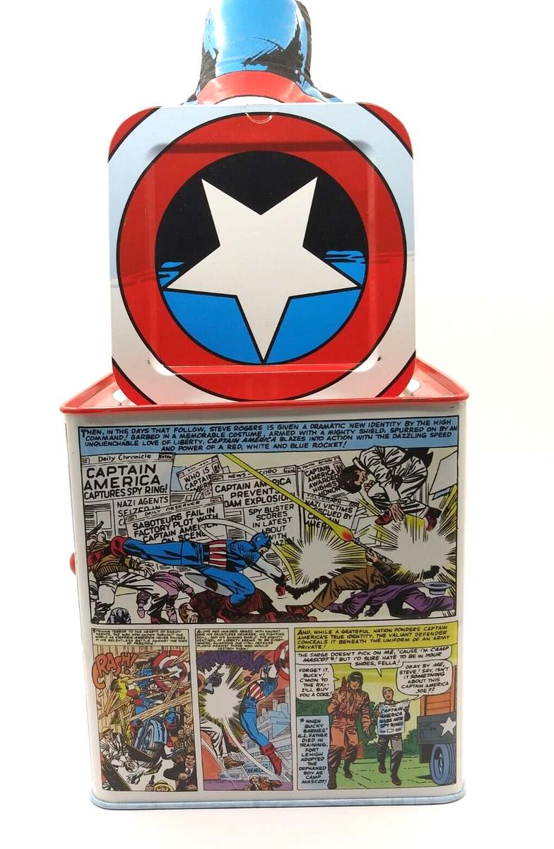 Captain America Jack in the Box Marvel Schylling Metal WORKS 2005