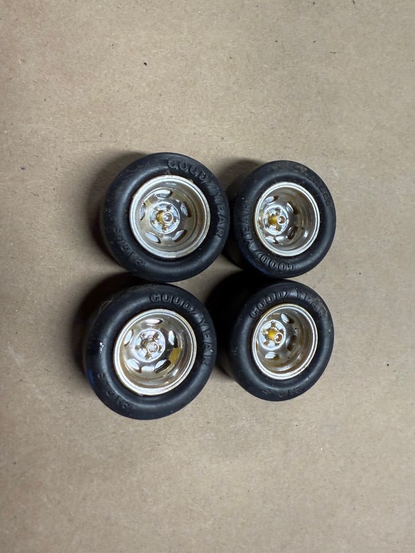 80's NASCAR Wheel & Tire FULL Set Goodyear Eagles Revell Monogram 1/24 Scale