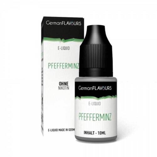 E Liquid GermanFlavours Pfefferminz 10ml ohne mit Nikotin Minze Mint Peppermint - Bild 1 von 5