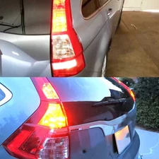 GLOFE LED Brake Stop Light Bulbs 7440 7443 Red Strobe Flash for Honda CR-V 97-16