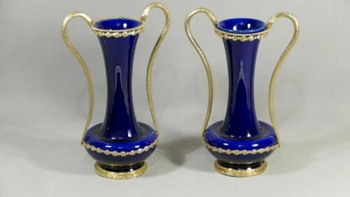 Vases de décoration du XIXe siècle en bronze