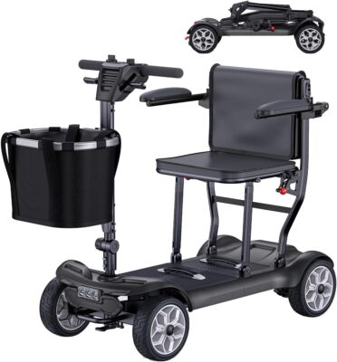 250W 4 Wheels Mobility Scooter Power Wheelchair Folding Electric Scooters New
