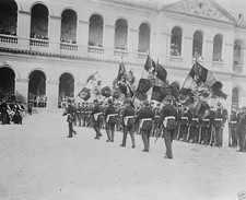 Captured German flags paraded in front of Les Invalides World War I 8x10 Photo