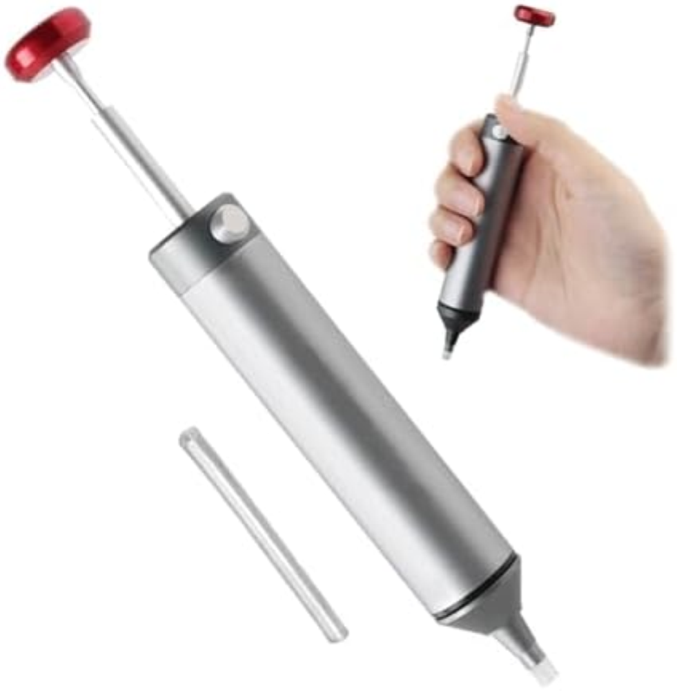 LNGJIN Pompe Dissaldanti, con 1 Ugello in Silicone, Solder Sucker Dissaldatore M