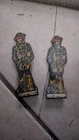 1930s MARX Toys Tin Lithograph Toy Fireman Figure Lot Of 2