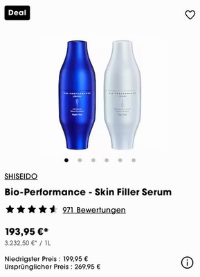 Shiseido Bio Performance Skin Filler Serum 2 x30 ml  OVP
