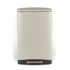 Salter Pebble 50L Pedal Bin – Removable Bucket, Locking Lid, L42.7xW31.5xH71cm