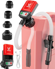 Automatic Electric Fuel Transfer Pump with Auto-Stop, 3.8GPM  51" Hose  4 Size