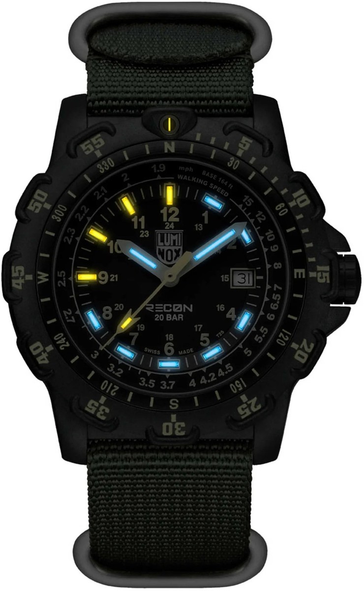 Luminox XL.8826.MI RECON POINT MAN 45mm Carbonox black green Men's