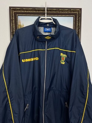 値下げ可 【90s】Umbro Scotland tracktop jacket Vintage 90's Umbro Scotland Football Train Jacket Track Top Hooded