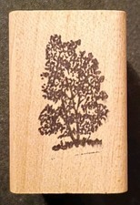 Tree Wooden Mounted Rubber Stamp - Unbranded