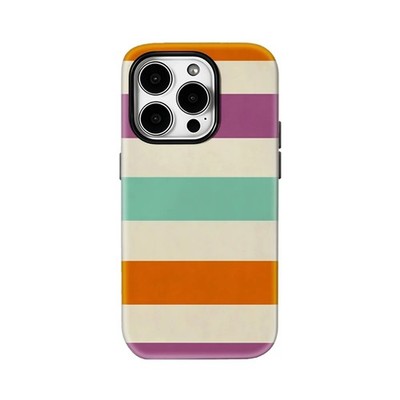 Striped Colors Case for Apple iPhone 17 16 15 14 13 12 11 Pro Max Plus Air