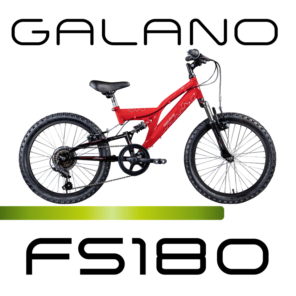 Galano FS180 20" Kinderfahrrad Jungen Mädchen Kinder Mountainbike MTB rot 31cm - Bild 3 von 4