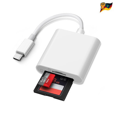 USB C SD Kartenleser 2 in 1 Dualslot Kompakt