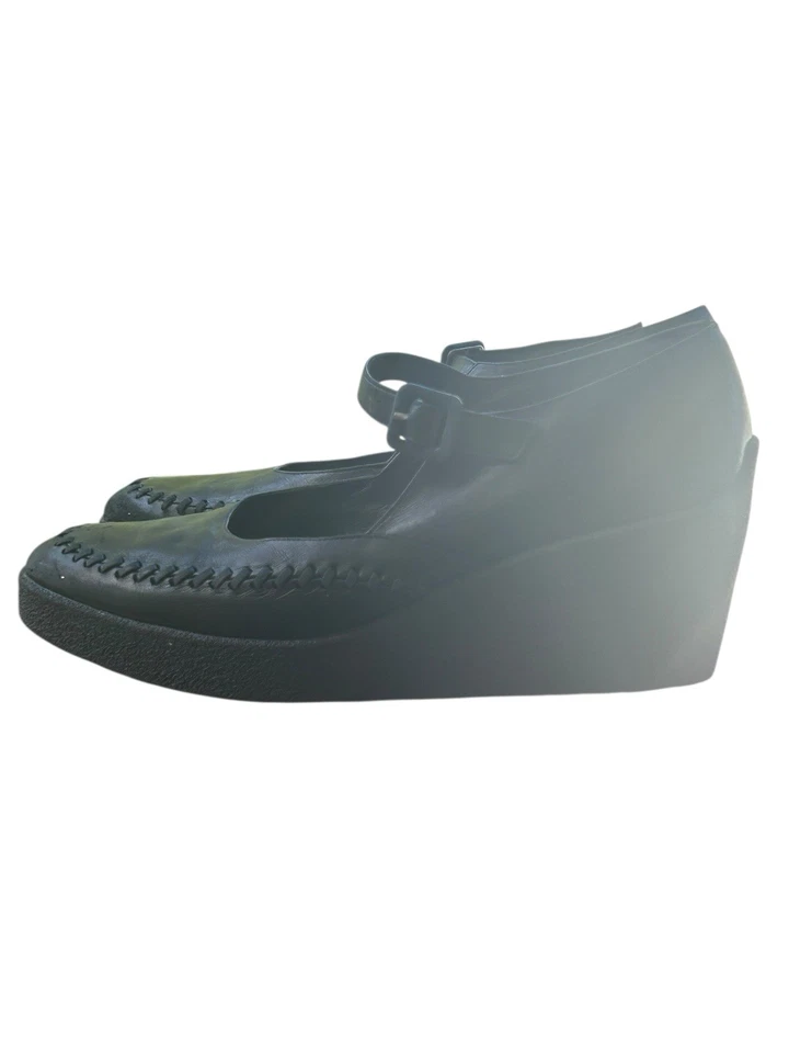 Женская кожаная платформа Robert Clergerie Mary Jane размер 10 на танкетке - Изображение 4 из 4