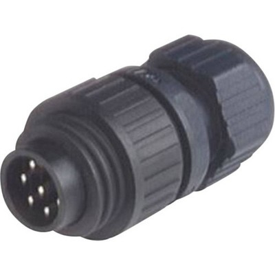 Hirschmann 934 126-100-1 934126100 Rundstecker Stecker, gerade Gesamtpolzahl: 6
