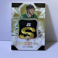 Brett Ritchie 2014-15 Ultimate Collection Debut Threads/100 Rookie Patch RC