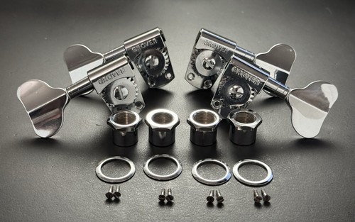Grover TITAN Bass Tuners - Chrome 2x2 Bass Guitar Machine Heads 