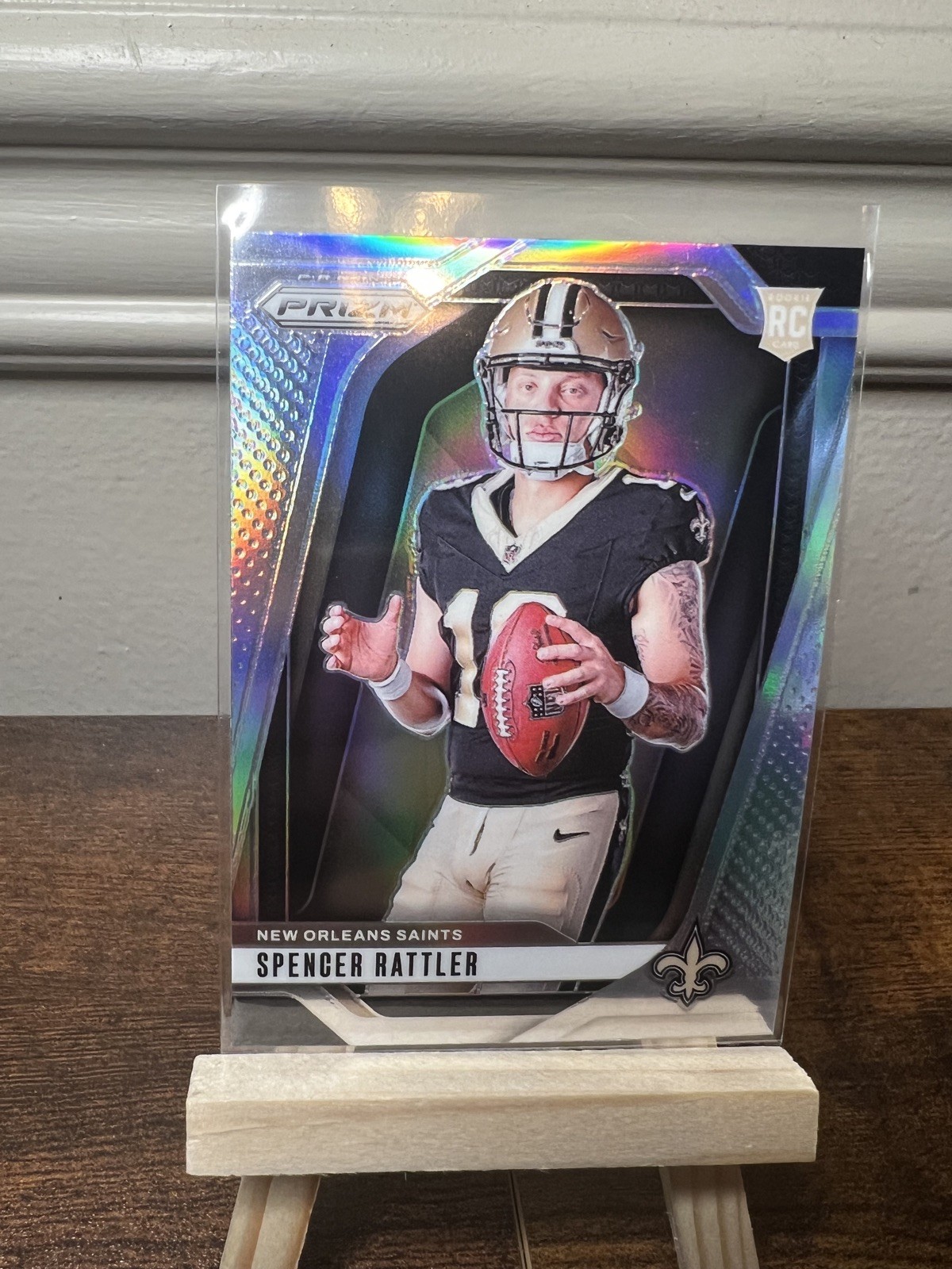 2024 Panini Prizm Rookie Variation Spencer Rattler #37 Silver Prizm (RC) Saints
