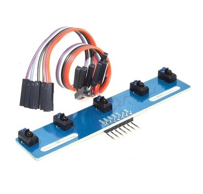 5 Channel Infrared Reflective Sensor Tcrt5000 Kit Barrier Line Track Module #vn