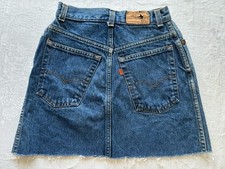 Vintage Levi  s Denim Skirt Orange Tab 26  Waist Tagged Sz 9 Usa Americana