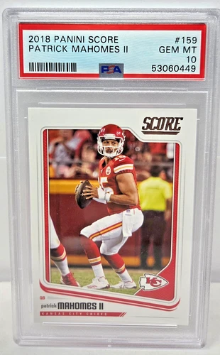 2018 Score PATRICK MAHOMES CARD PSA 10 GEM MINT