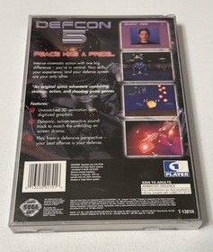 DEFCON 5 (Sega Saturn, 1995) SEGA CIB W/ Manual Tested & Working Fast Free Ship