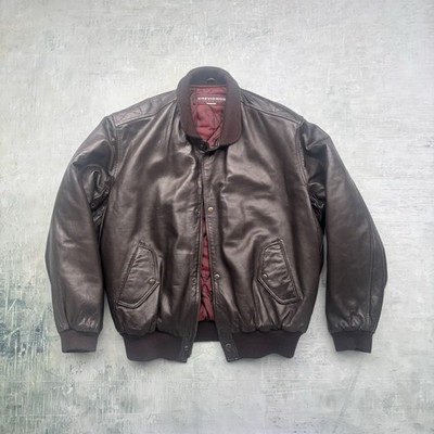 CHEVIGNON Lederjacke   Vintage Aviator Bomber   Echtleder   XXL