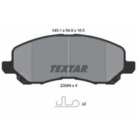 Textar 2358403 Bremsbelagsatz Scheibenbremse Vorderachse FüR Chrysler Dodge Jeep