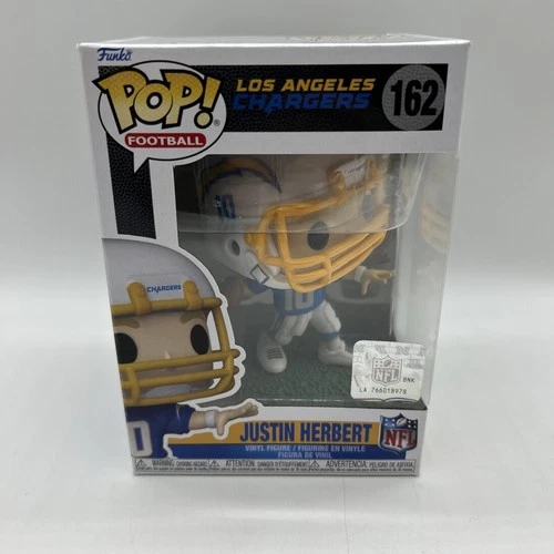 Funko Pop NFL Los Angeles Chargers Justin Herbert (Home Uniform) #162 Free Ship
